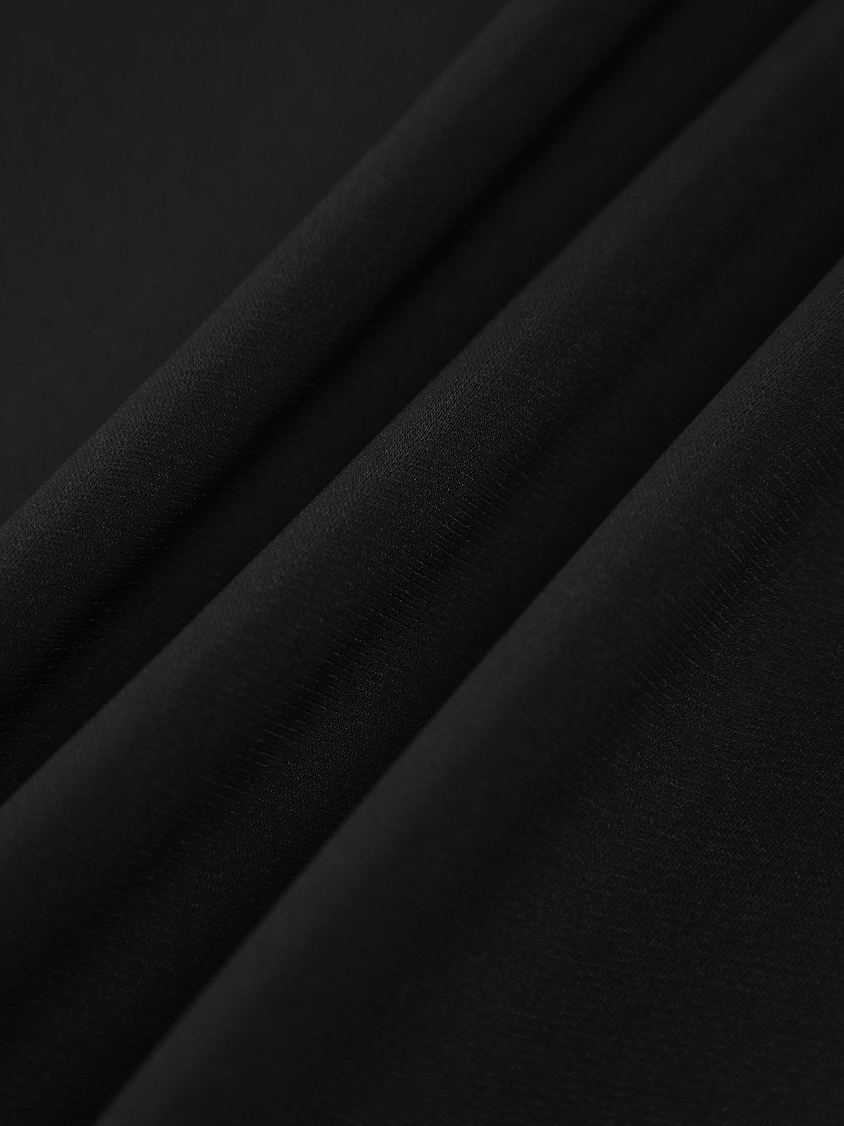 Chiffon Low Cut V-neck Pleated Zip Mini Dress