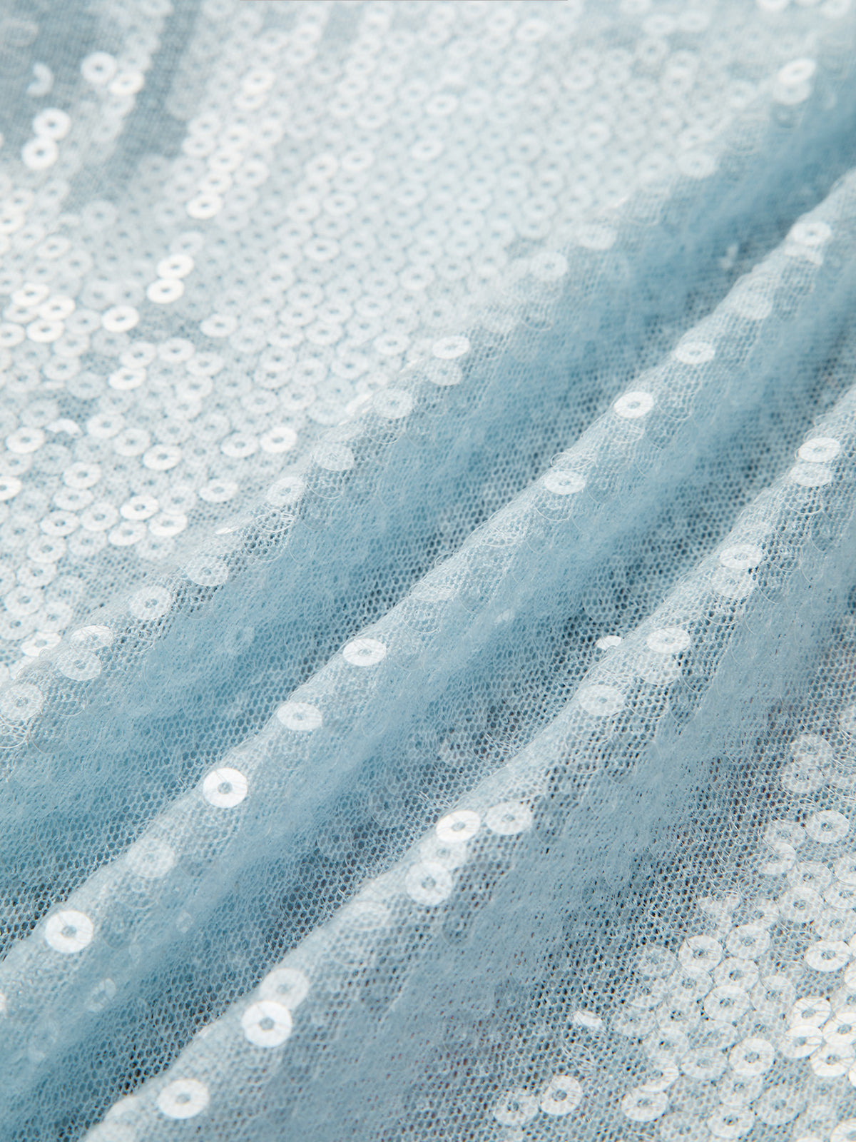 Sequins Ruffle Split Slim Dress