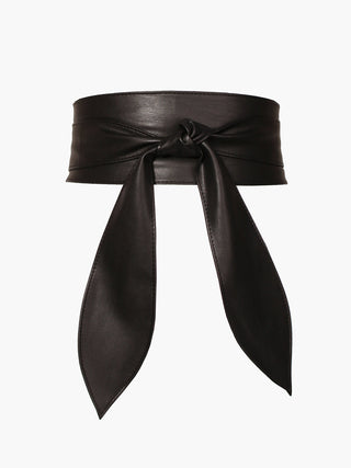 Faux Leather Wrap Belt