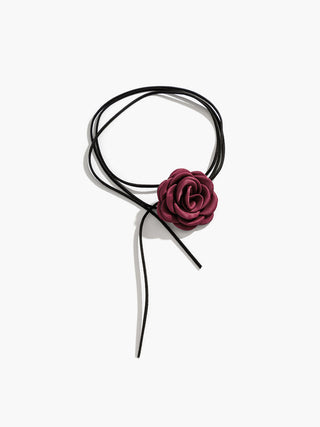 Rosette Bud Choker Necklace