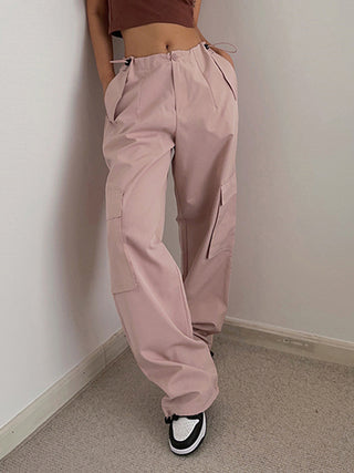 Boho Cargo Parachute Pants