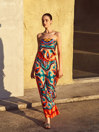 Flaming Passions Wide Leg Pants