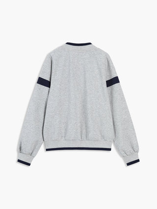 Contrast Trim Oversized Sweatshirt