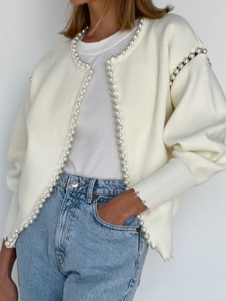 Vintage Pearl Edge Cardigan