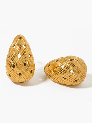 Crisscross Honeycomb Earrings