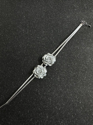 Double Rose Decor Necklace