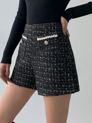 Wool-blend Tweed Pocket Shorts