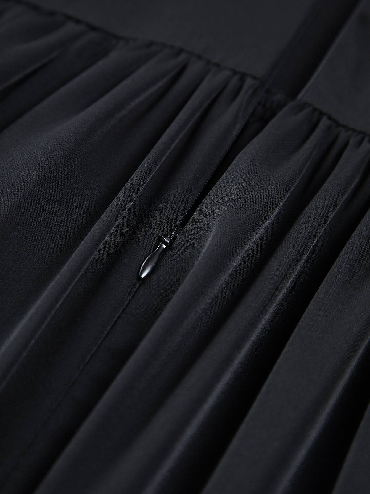 Patchwork Pleated Collar Mini Dress