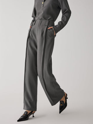 Straight Leg Suit Pants