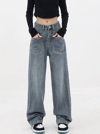 Baddie Baggy Wide Leg Boyfriend Jeans