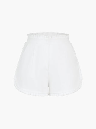 Trim Pleated Shorts