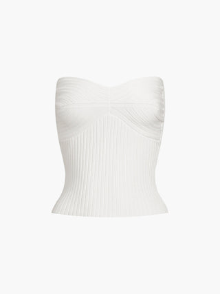 Solid Ribbed Tube Top