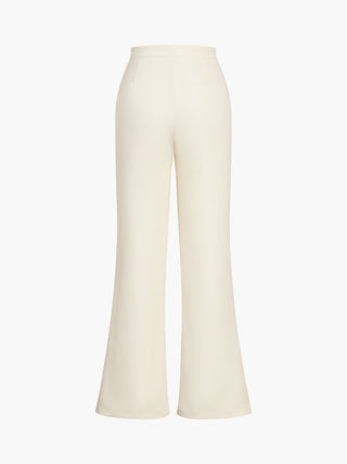 Solid Straight Leg Pants