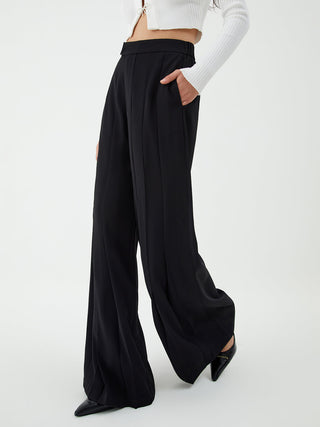 Pleated Wide Leg Pants