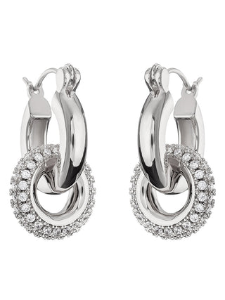 Polished Double Hoop Earrings