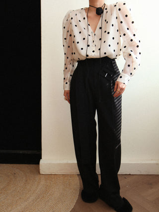 Sheer Polka Dot Blouse