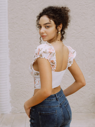 Floral Embroidery Blouse