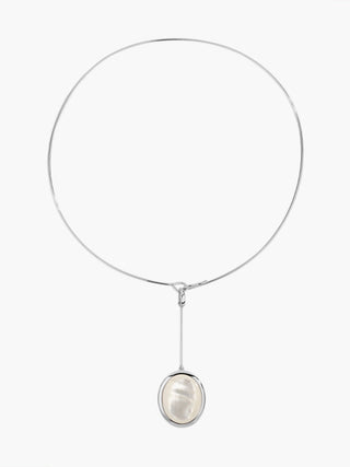 Sterling Baroque Pearl Necklace