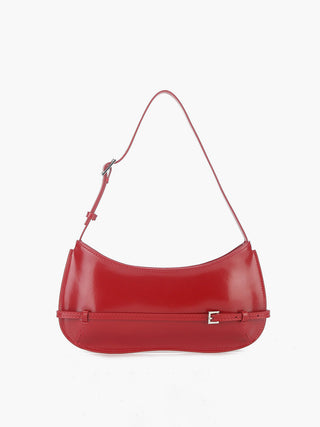 Red Leather Shoulder Bag