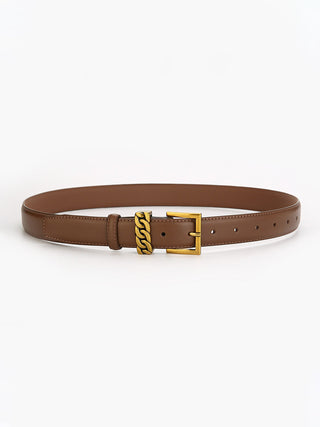 Versatile Pin Buckle Leather Belt