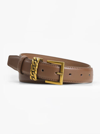 Versatile Pin Buckle Leather Belt