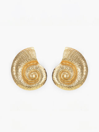 Seashell Shaped Stud Earrings