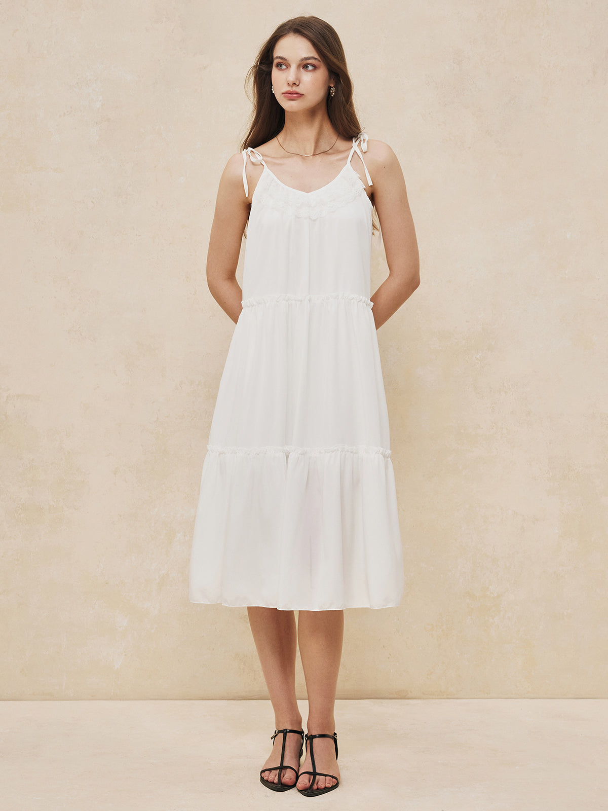 Sexy Knotted Backless Midi Dress