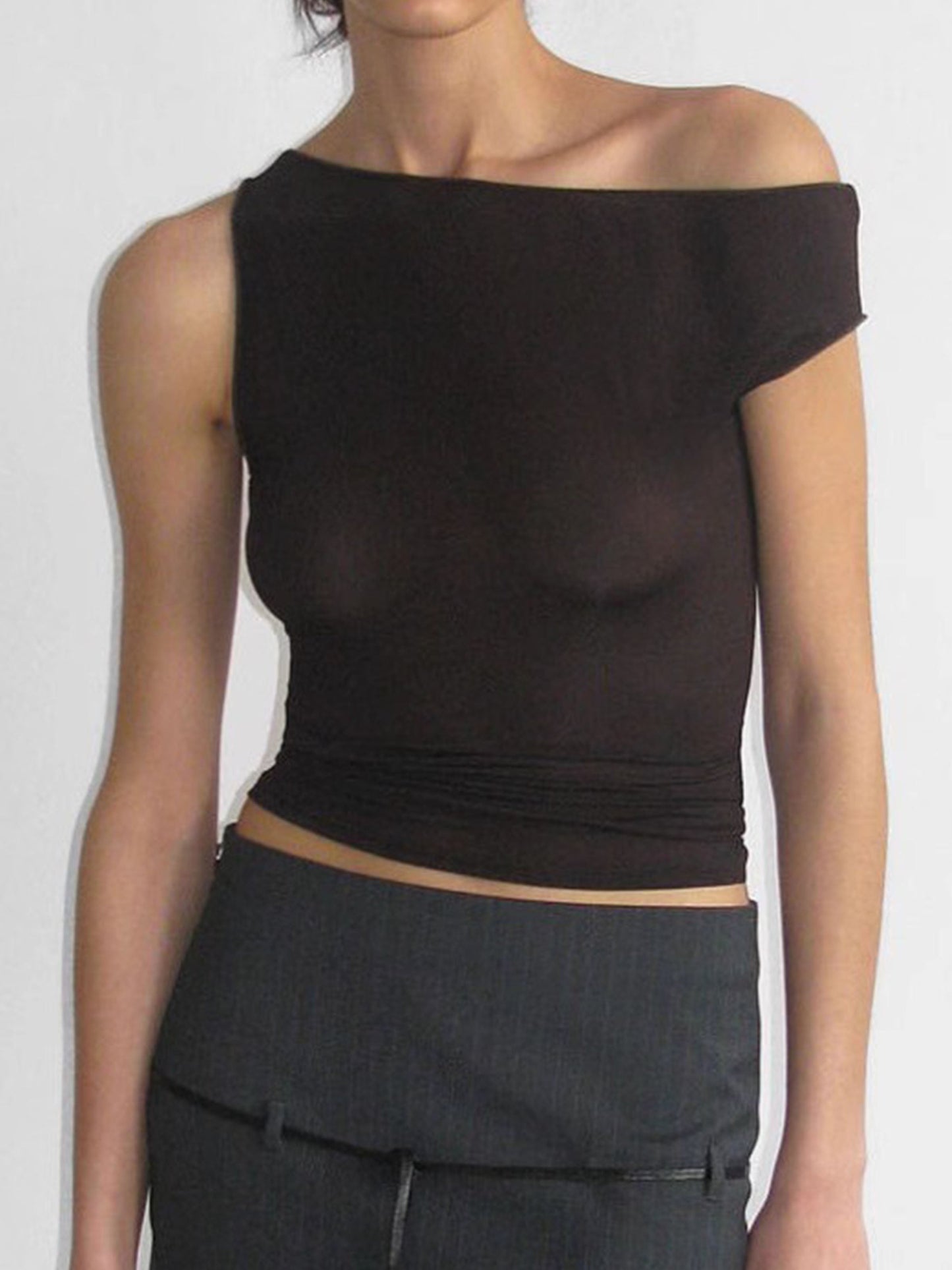 Asymmetrical Slim Tank Top