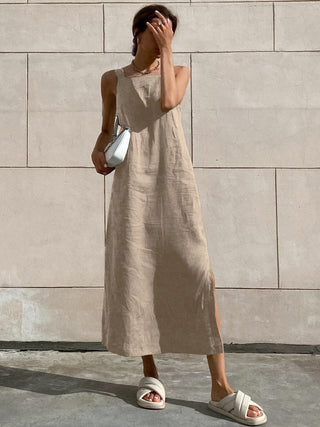 Minimalism Cotton Cami Long Dress