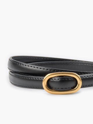 Simple Texture Metal Buckle Waist Belt