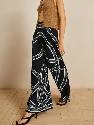 Print Wide Leg Pants