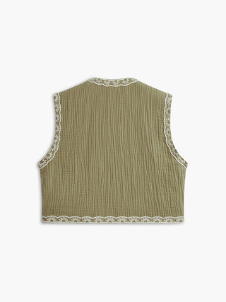 Cotton Jacquard Vest