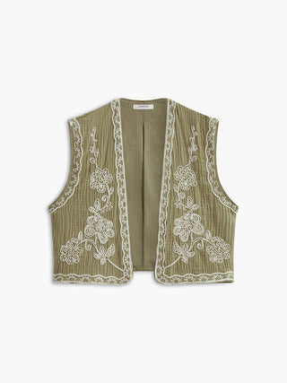 Cotton Jacquard Vest