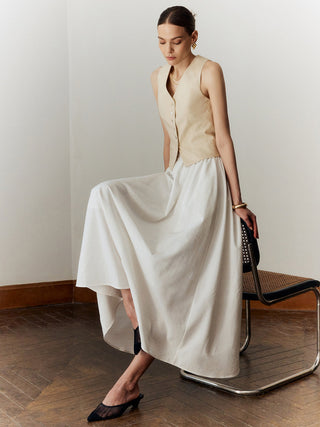 Cotton & Linen Maxi Skirt