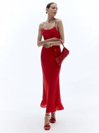 Backless Sleeveless Solid Long Dress