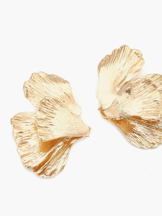 Vintage Golden Leaf Earrings