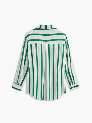 Cotton & Linen Stripe Shirt