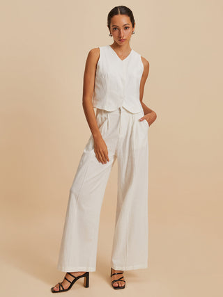 Cotton Sleeveless Pants Set