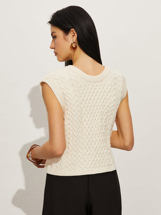 Knotted Shift Sweater Vest