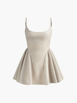 Purl Low Cut Sleeveless Dress