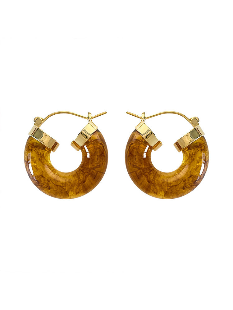 Vintage Acrylic Resin Earrings