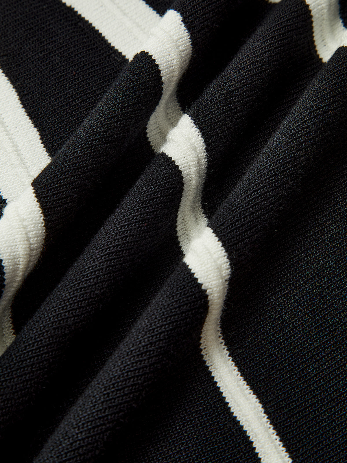 Stripe Jacquard Halter Dress