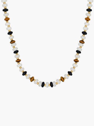 Tiger Eye Stone Beaded Necklace