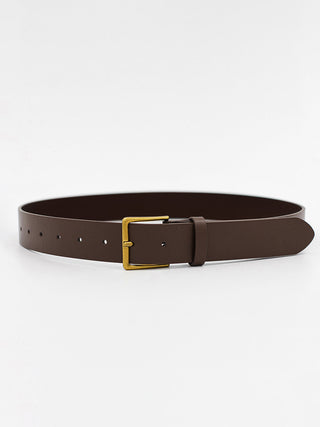 Brown PU Leather Belt