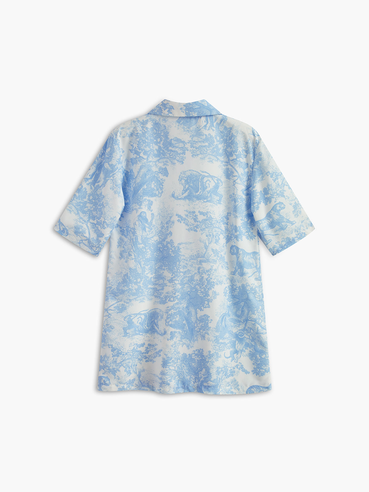 Print Button Shorts Set